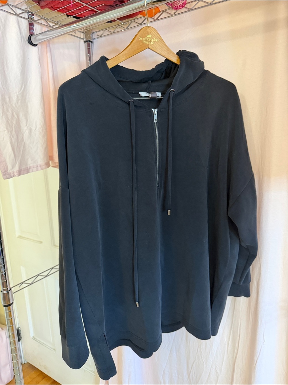 Cable & Gauge Black Zip-Up Hoodie Sweater